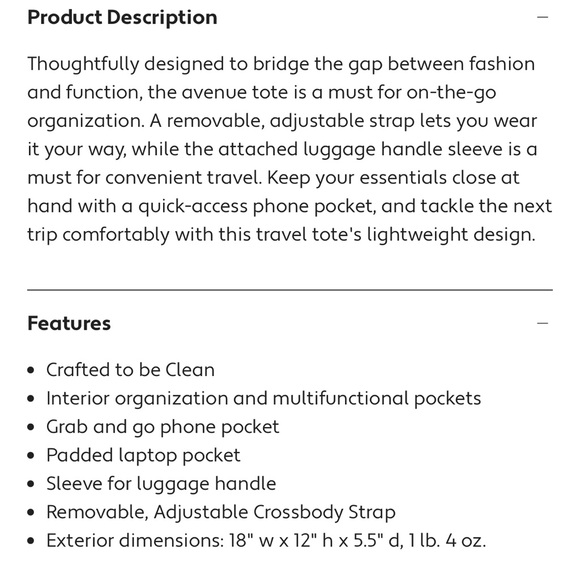 Baggallini Avenue Tote - Picture 6 of 6